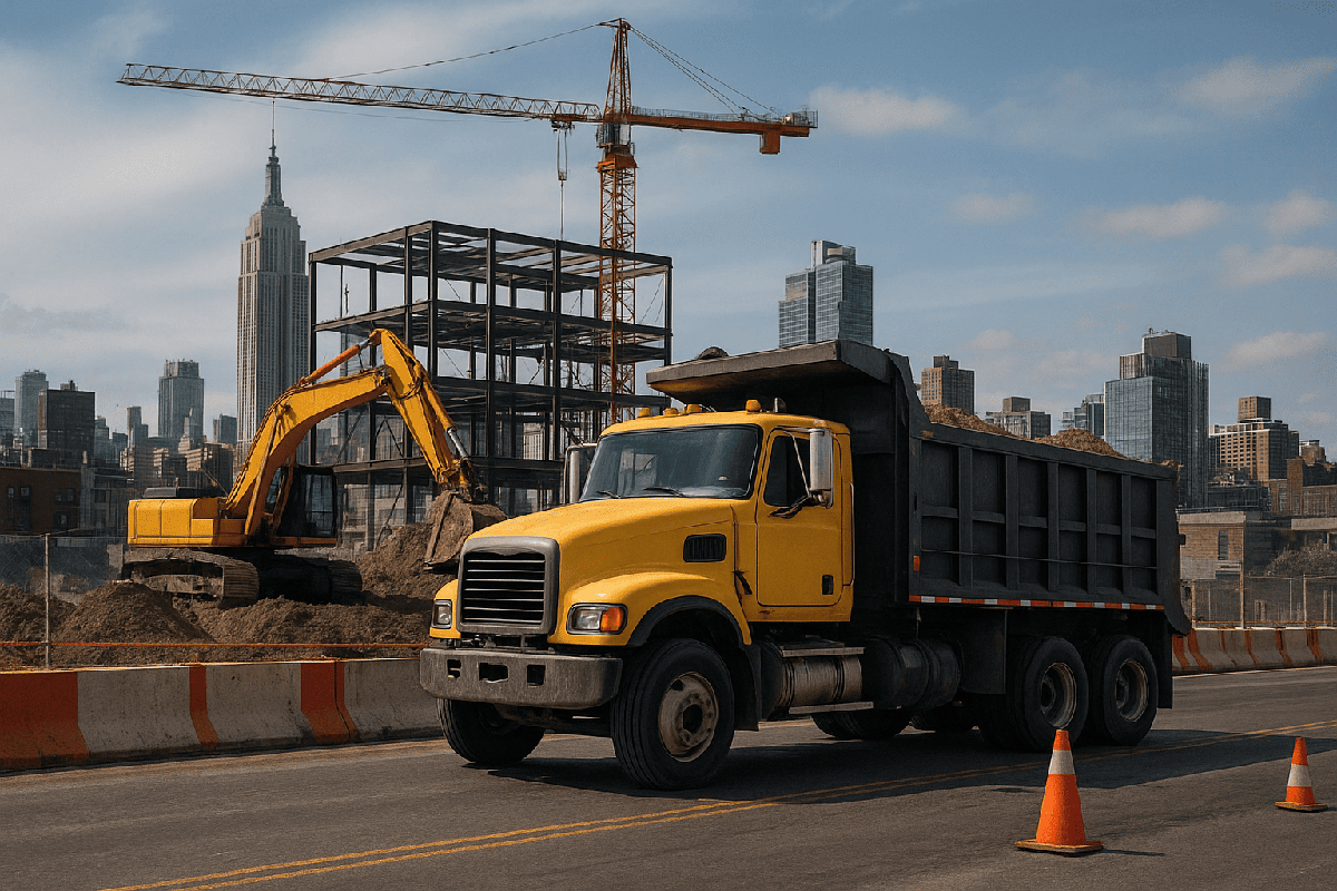 How trucking supports New York’s construction and infrastructure projects