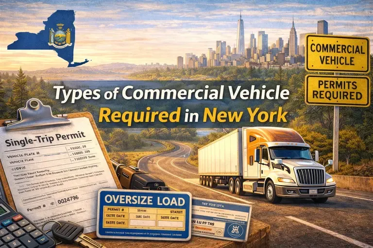 Types of Commercial Vehicle Permits Required in New York