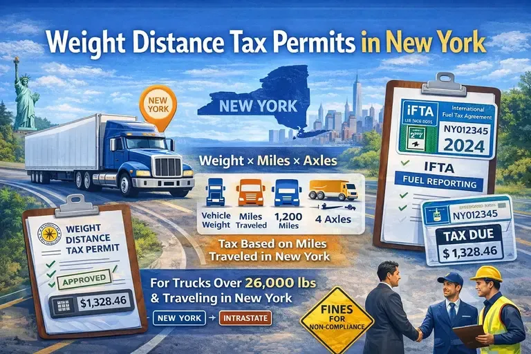 Weight Distance Tax Permits in New York