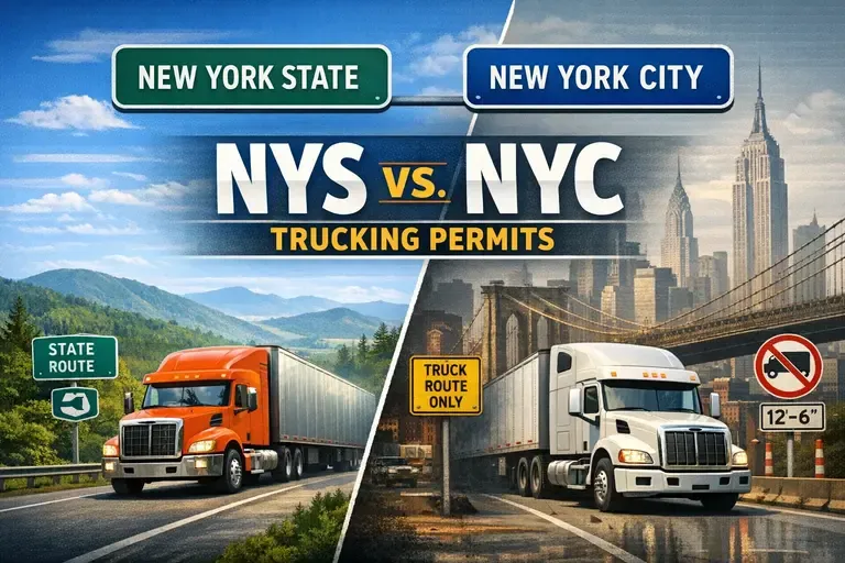 Differences Between NYS and NYC Trucking Permits