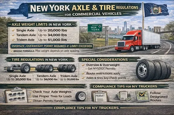 Axle and Tire Regulations for Commercial Vehicles in NY