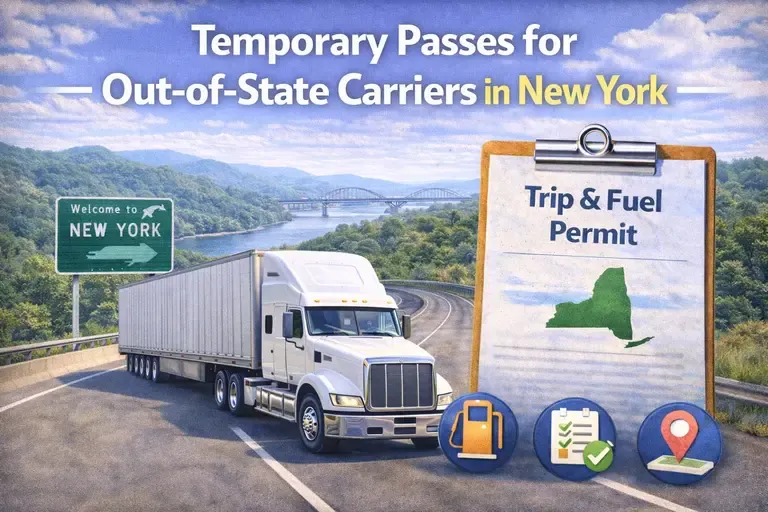 Temporary Passes for Out-of-State Carriers in New York