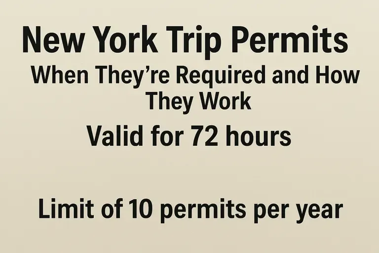 New York Trip Permits