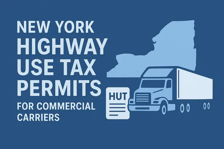New York Highway Use Tax  Permits