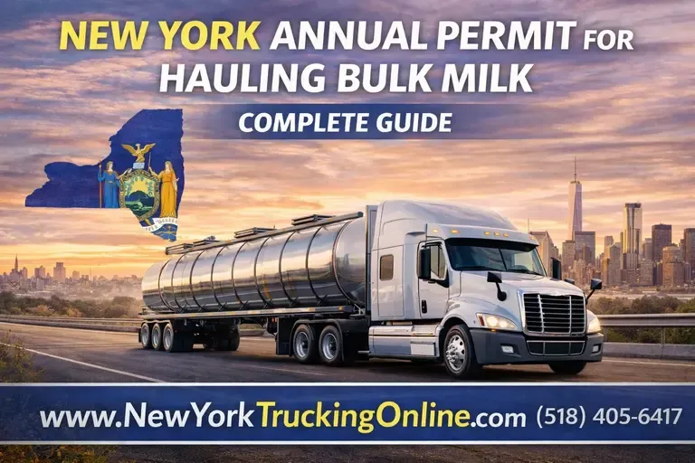 What Is the New York Annual Permit for Hauling Bulk Milk?