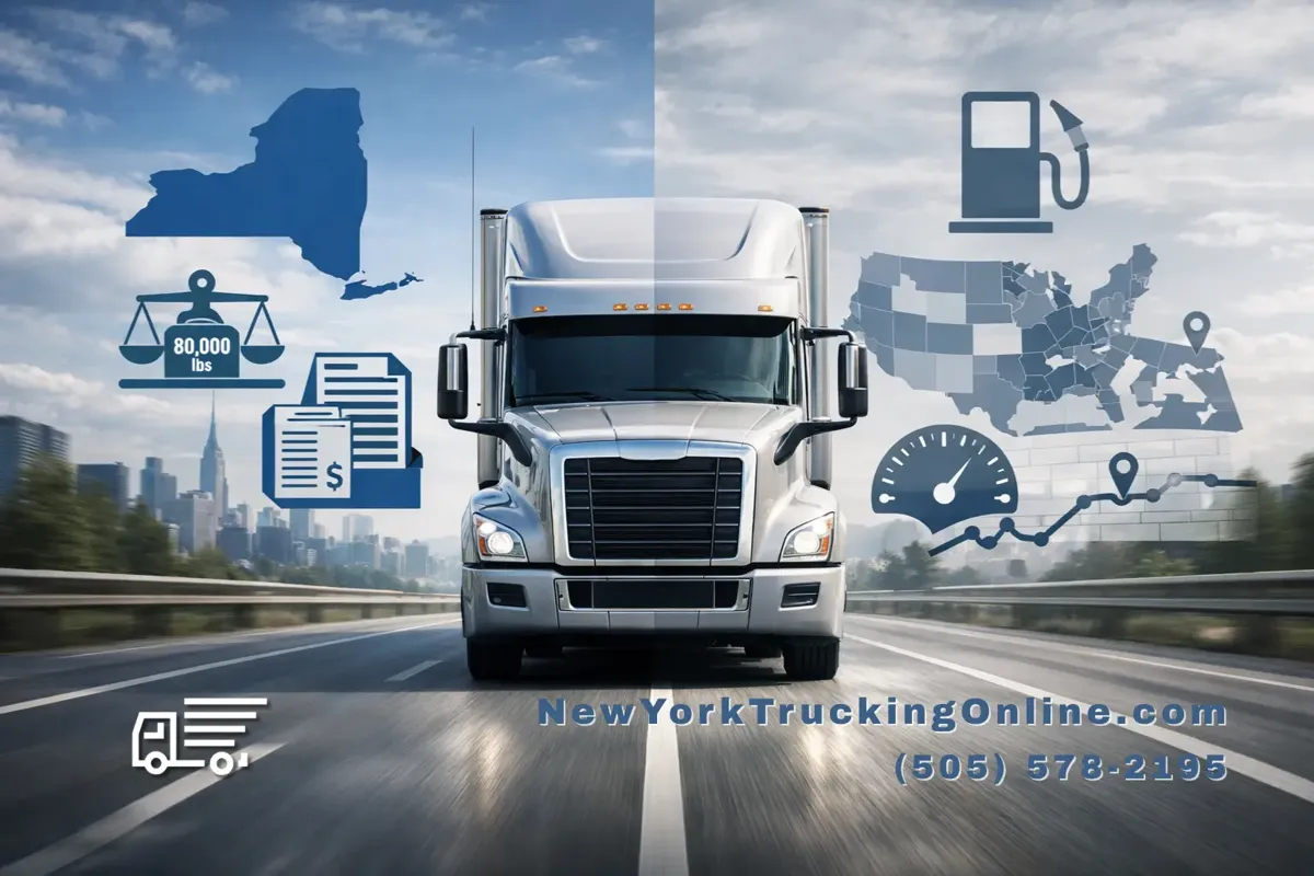 NYHUT vs IFTA truck on NY highway