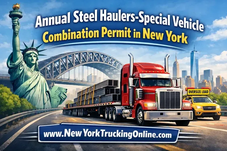 Overview of the Annaul Steel Haulers-Special Vehicle Combination Permit  in New York