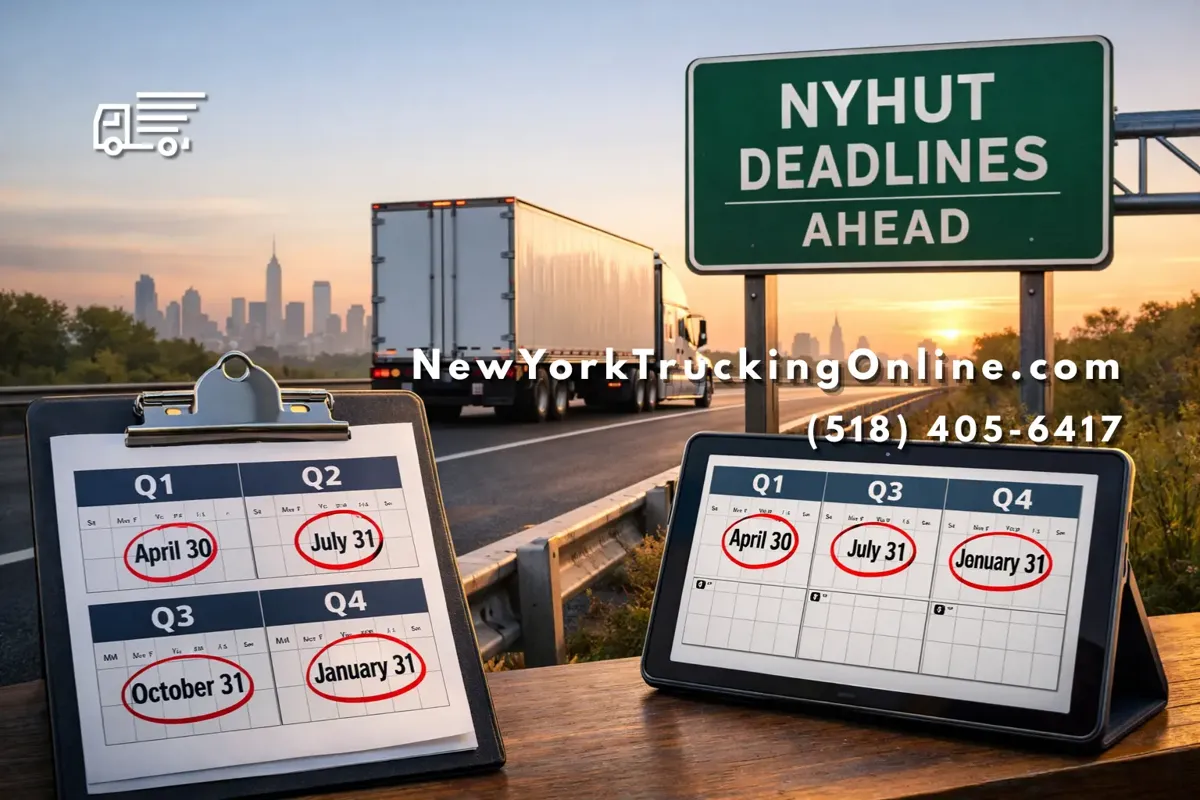 NYHUT deadlines truck calendar scene