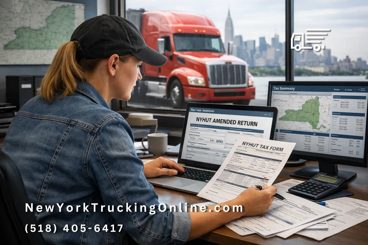 NYHUT filing correction truck driver