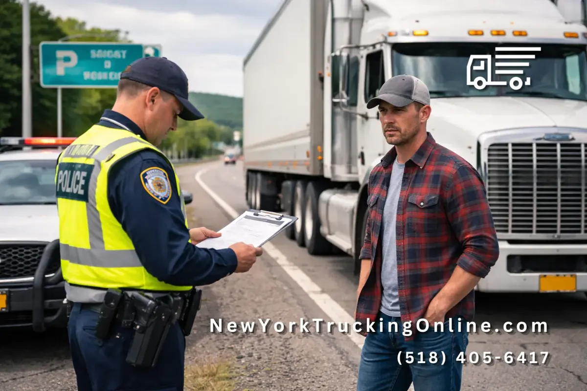 NYHUT permit roadside inspection truck