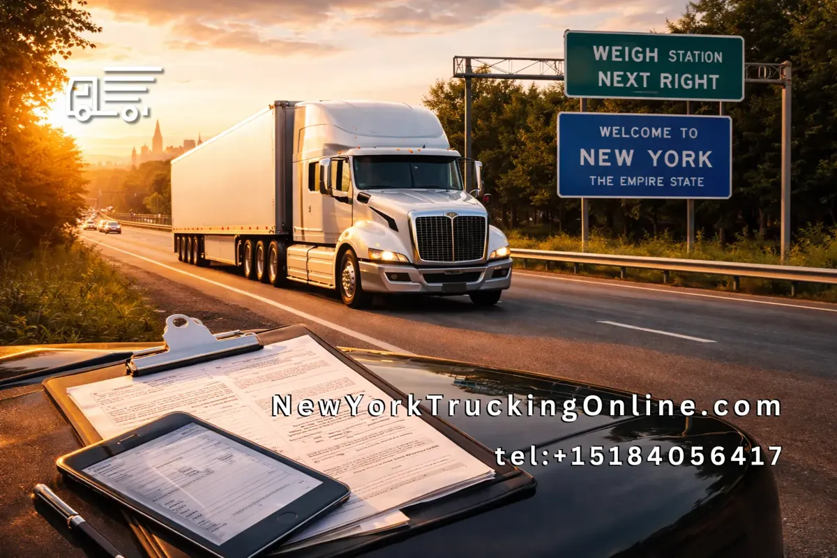 NYHUT truck permit paperwork New York