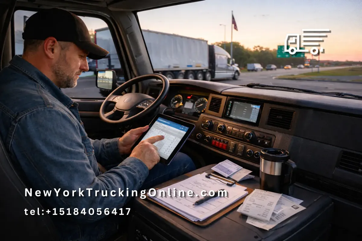 NYHUT mileage log truck driver