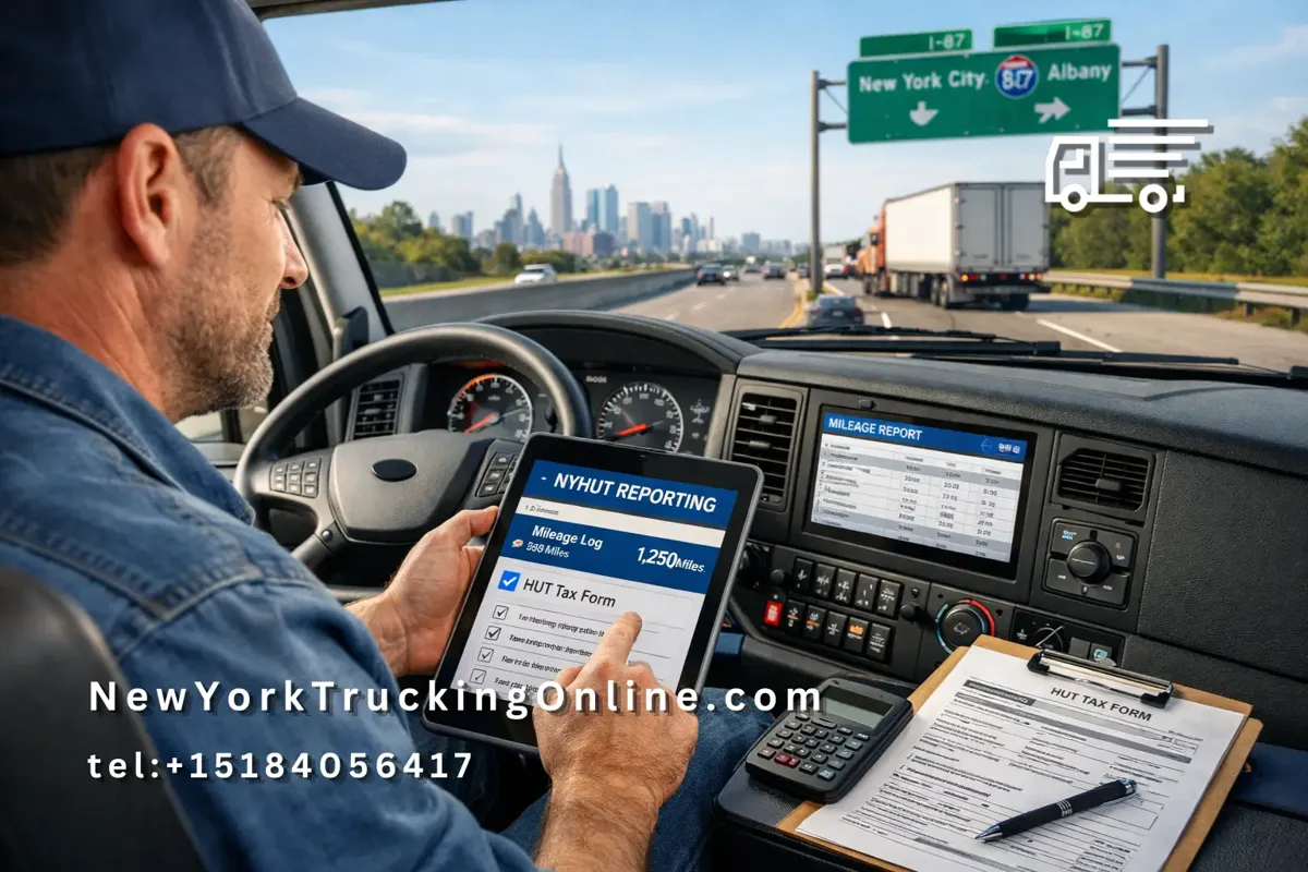 NYHUT reporting in truck cabin