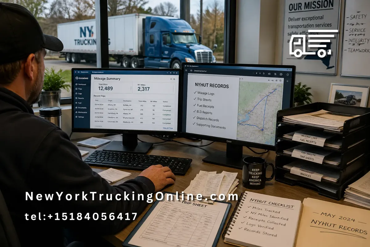 NYHUT recordkeeping trucking office