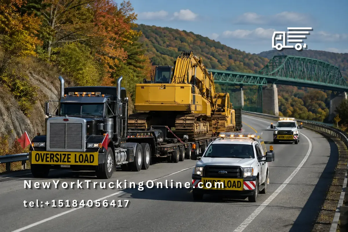 oversize permit truck convoy NY