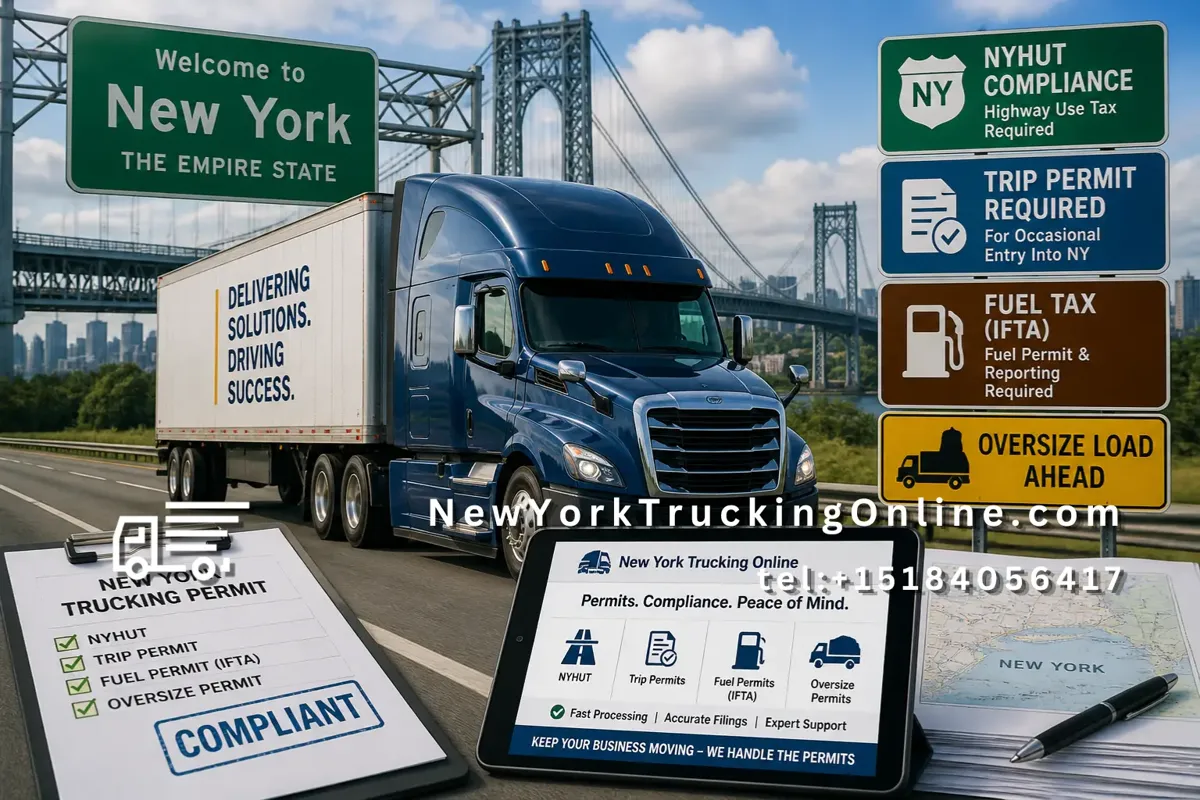 NY trucking permits compliance truck