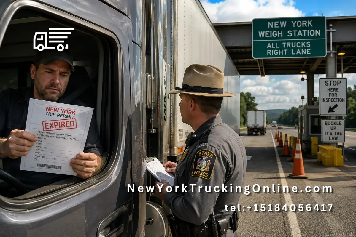 NY trip permit expiration truck