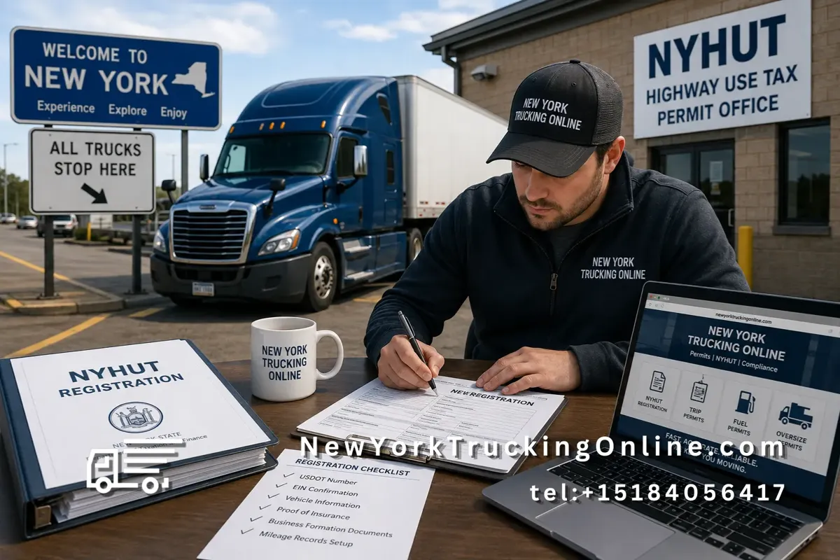 NYHUT trucking company registration