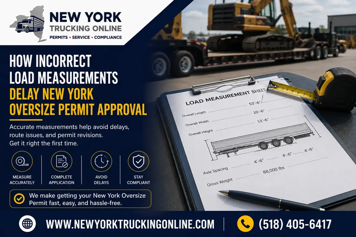 New York oversize permit load measurements