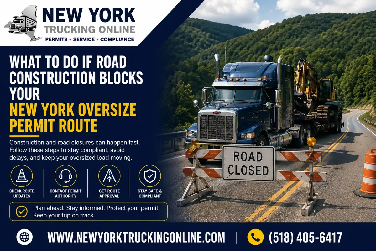 New York Oversize Permit Route Blocked