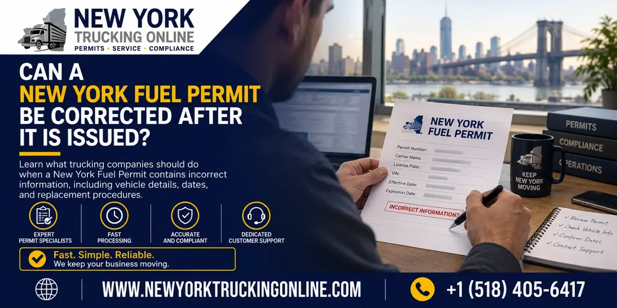 New York Fuel Permit Correction
