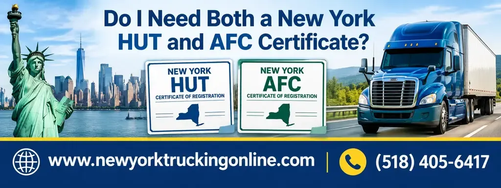 Do I Need Both a New York HUT and AFC Certificate?