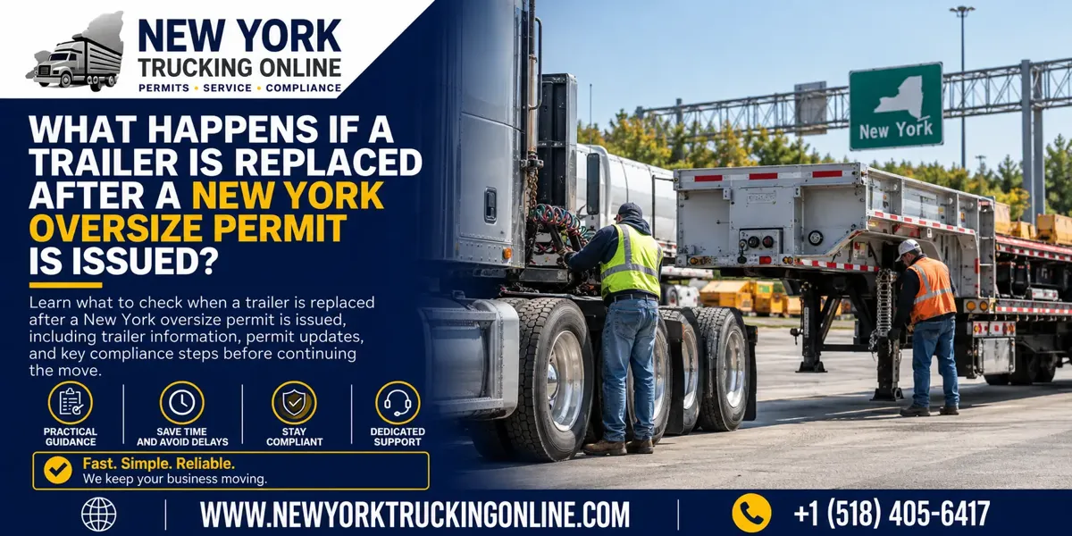 New York Oversize Permit Trailer Replacement