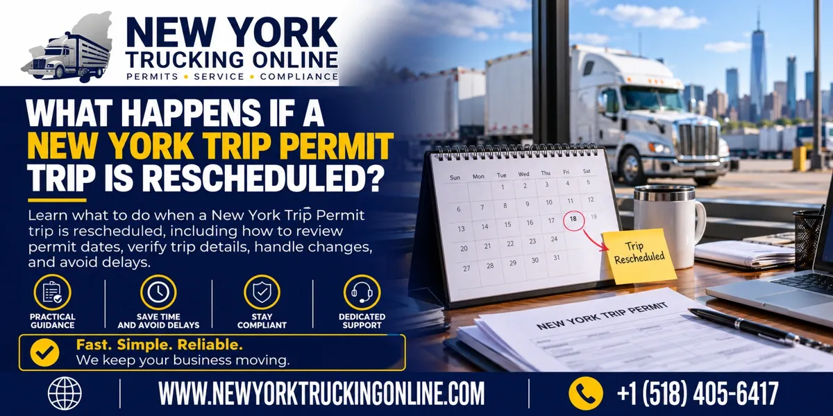 New York Trip Permit rescheduled