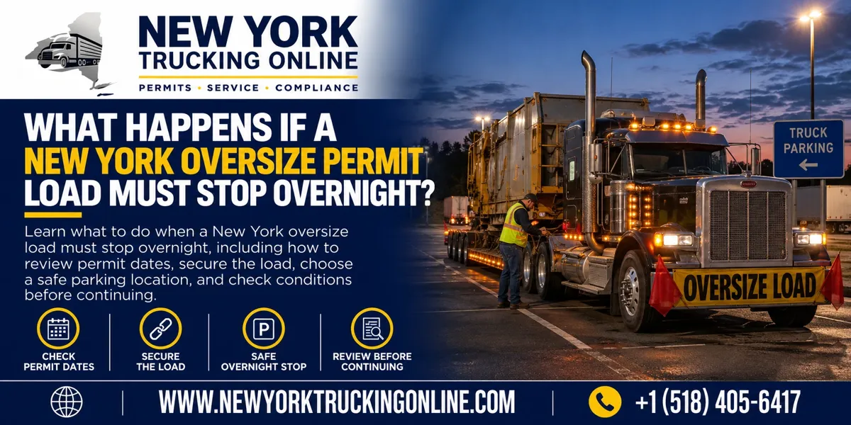 New York Oversize Permit Overnight Stop