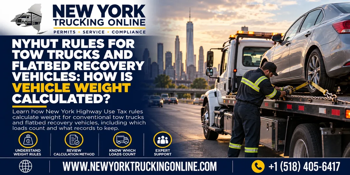 New York Highway Use Tax tow trucks