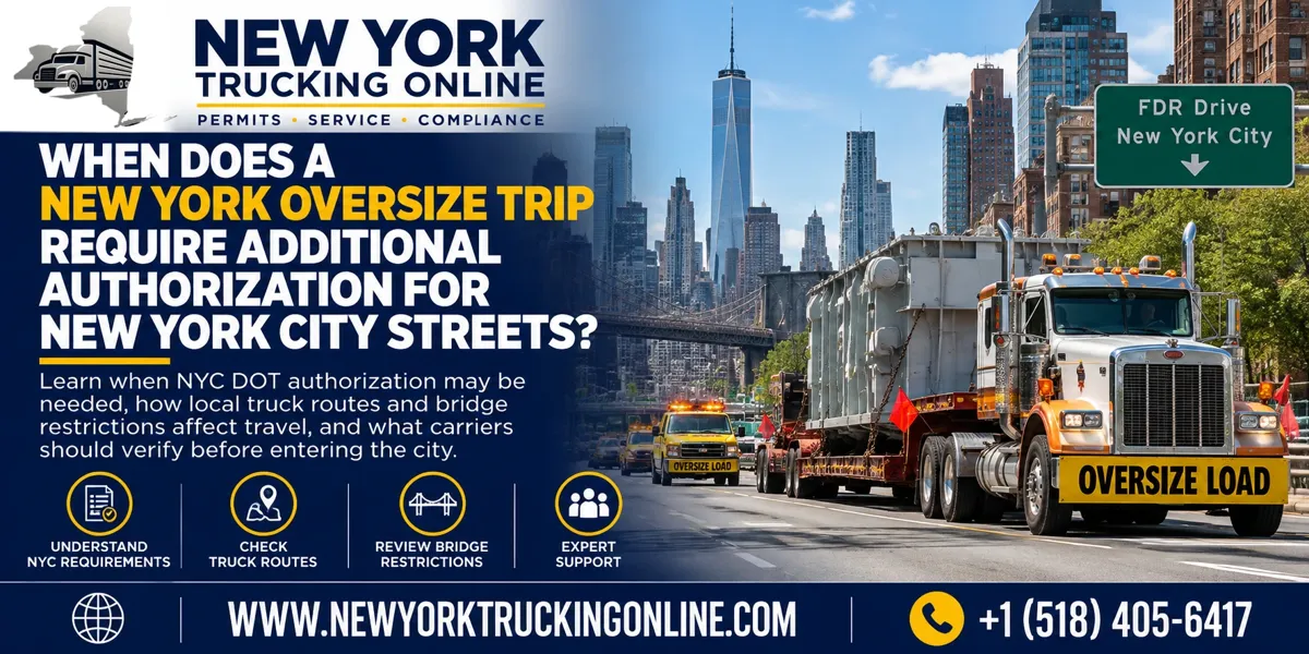 New York Oversize Trip NYC permit requirements
