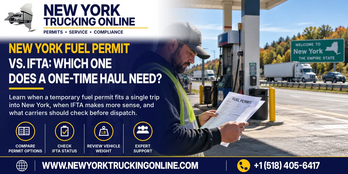 New York Fuel Permit vs IFTA for a one-time haul