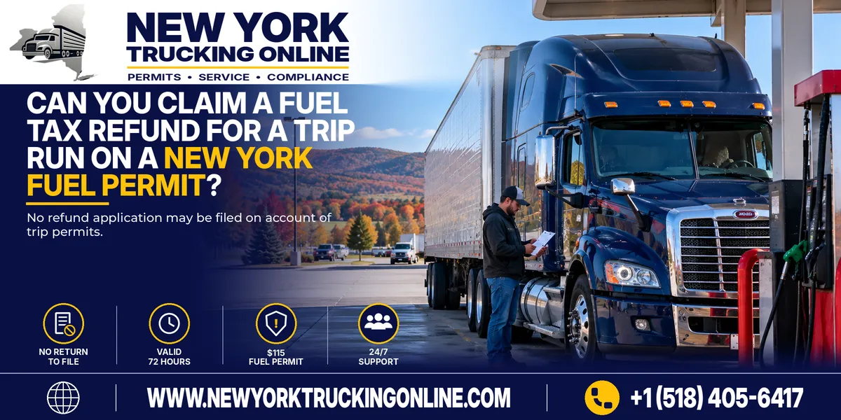 New York Fuel Permit trip and fuel tax refund